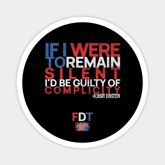 FDT Albert Einstein Quote Magnet by casualteesinc